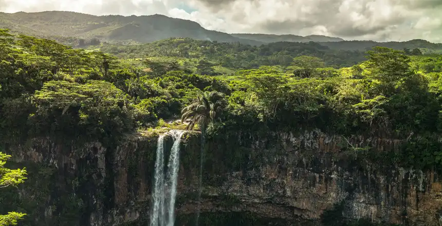Chamarel-Wasserfall im S&uuml;dwesten von Mauritius