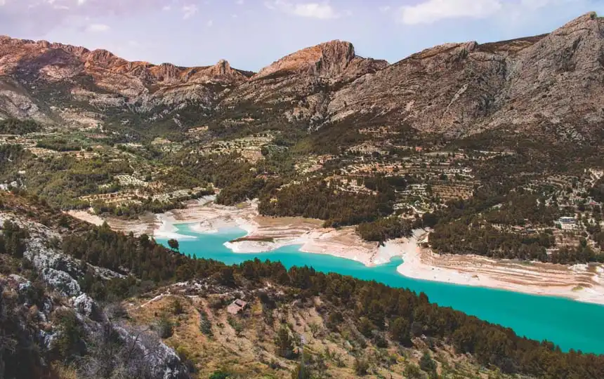Stausee Guadalest Alicante Spanien