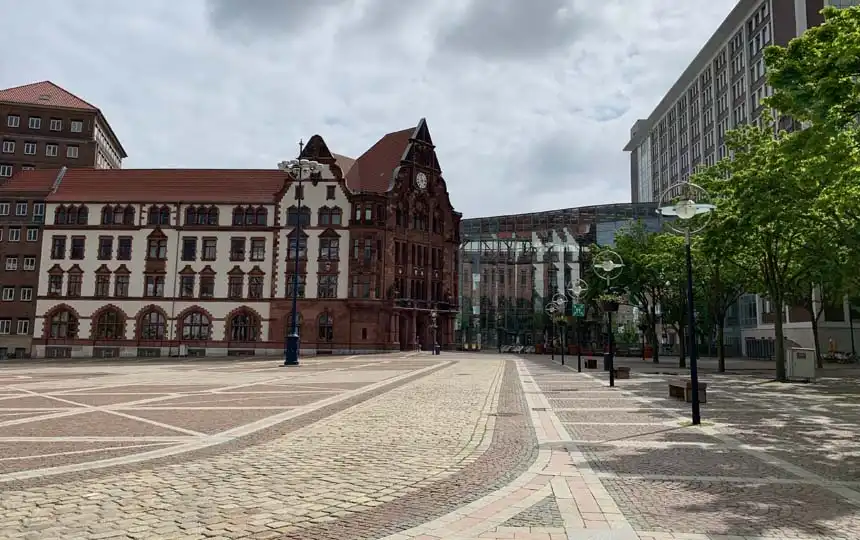 Das Alte Stadthaus am Friedensplatz in Dortmund