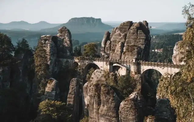 Basteibrücke in der Sächsischen Schweiz Nähe Dresden