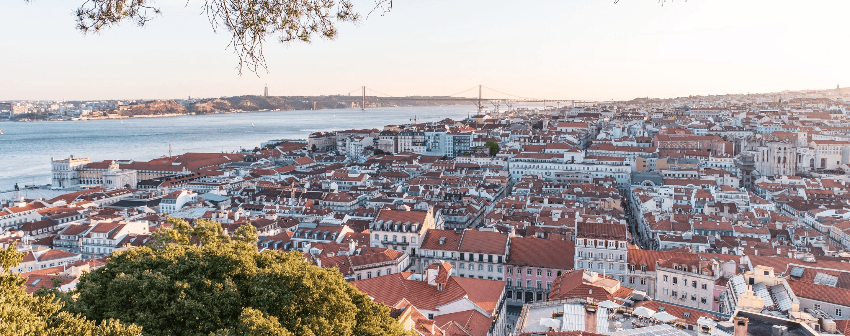 Blick über Lissabon in Portugal