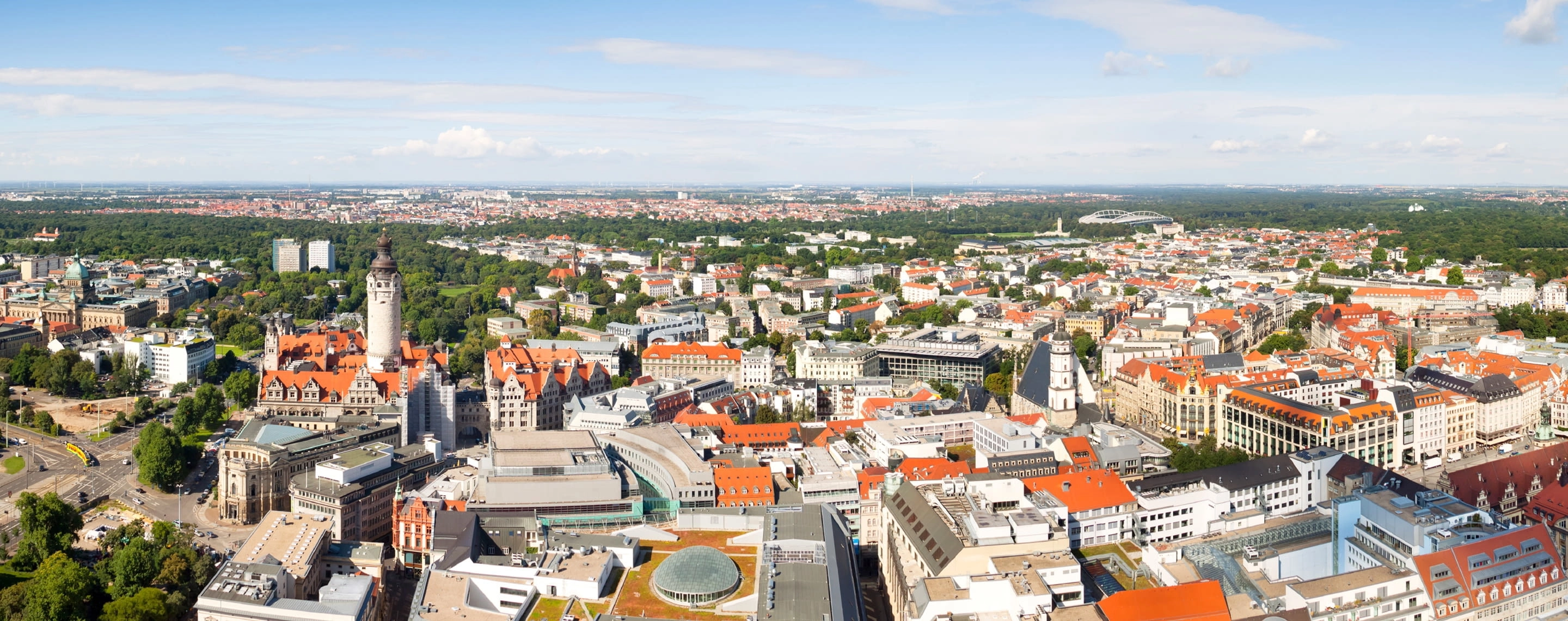 Panorama von Leipzig