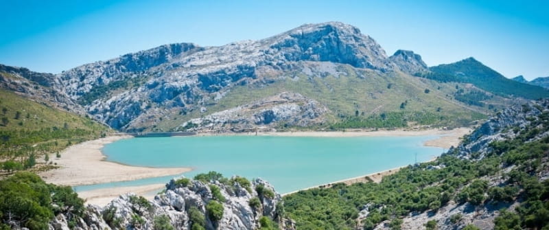 mallorca embalse de cúber stausee tramuntana gebirge